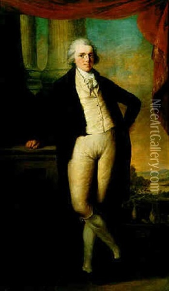 Portrait Of Philip Sherard, 5th Earl Of Harborough Oil Painting - Rev. Matthew William Peters
