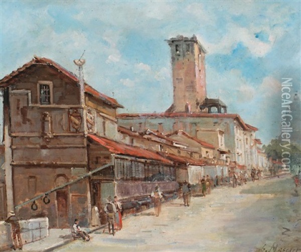 Vista Urbana Oil Painting - Gustave Mascart
