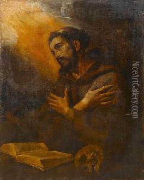 Saint Francis Oil Painting - Orazio De Ferrari