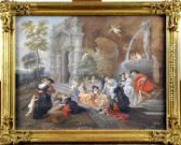Le Jardin De L'amour Oil Painting - Peter Paul Rubens