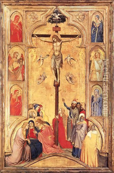The Crucifixion Oil Painting - Don Silvestro Dei Gherarducci