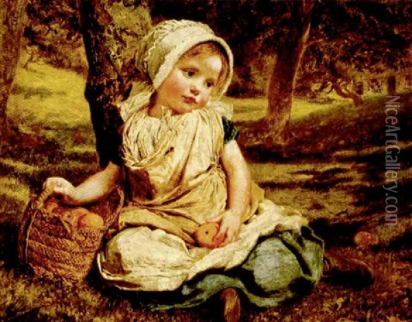 Windfalls Oil Painting - Sophie Anderson