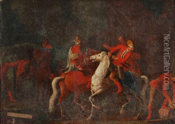 Horace Vernetcossacks On Horseback Oil Painting - Carle Vernet