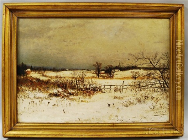 Winter Field Landscape Oil Painting - George Herbert McCord