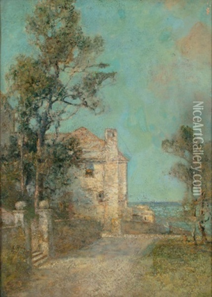 Bermuda Scene Oil Painting - Prosper Louis Senat