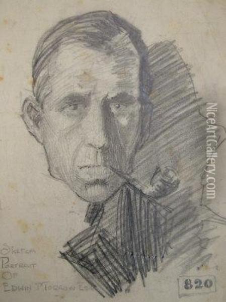 Sketch Portrait Of William
Morrow Esq Oil Painting - Sir William Newenham Montague Orpen