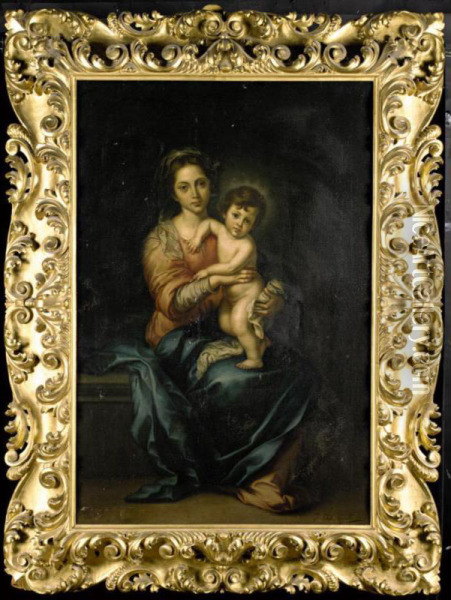 The Madonna And Child Oil Painting - Giulia Cheli Capella