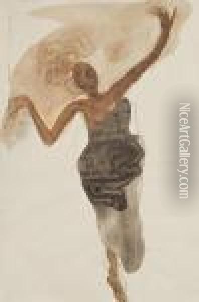 Danseuse Cambodgienne Oil Painting - Auguste Rodin