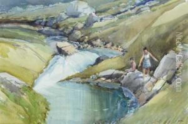 Summer Heat Glendun Oil Painting - James Watson