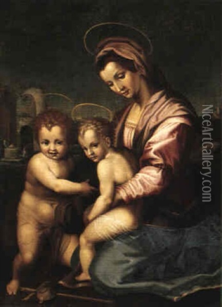 Maria Med Barnet Oil Painting - Andrea Del Sarto