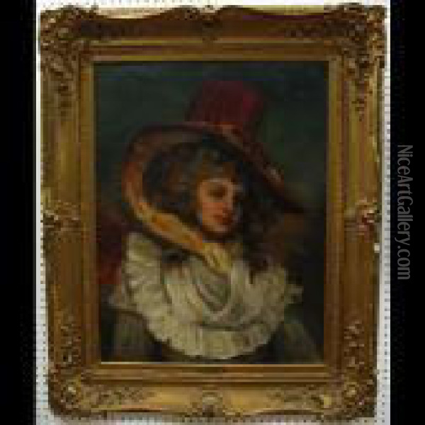 Portrait Of Mrs. Catherine Clements Oil Painting - George Romney