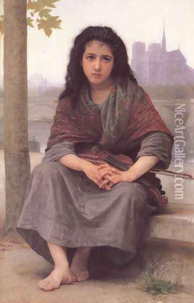 Bohémienne [The Bohemian] Oil Painting - William-Adolphe Bouguereau