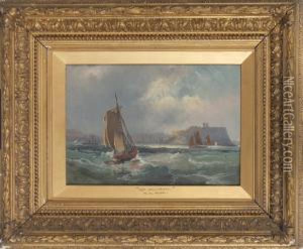 Off Durham Oil Painting - R.G. Roe