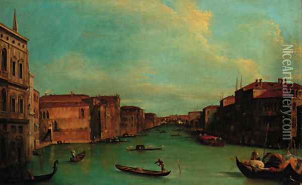 The Grand Canal, Venice with Palazzo Balbi Oil Painting - (Giovanni Antonio Canal) Canaletto