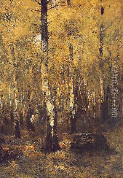 The Depth of the Forest 1877 Oil Painting - Laszlo Paal