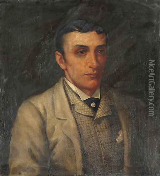 Portrait of Fred Archer (1857-1886) Oil Painting - Rosa Frances Corder