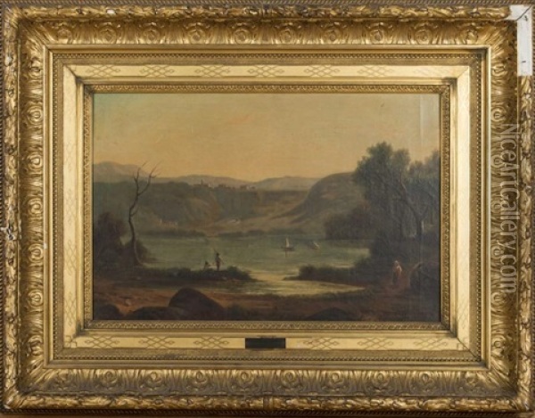 Paysage D'italie Oil Painting - Antoine Claude Ponthus-Cinier