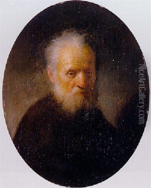 A Bearded Old Man Oil Painting -  Rembrandt van Rijn