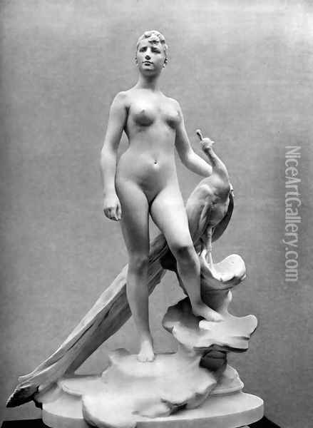 Standing Figure Oil Painting - Jean-Alexandre-Joseph Falguiere