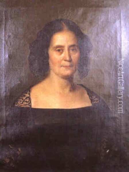 Retrato De Dama Oil Painting - Antonio Maria Esquivel Suarez de Urbina