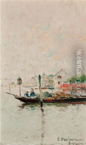 Venecia Oil Painting - Eliseo Meifren y Roig