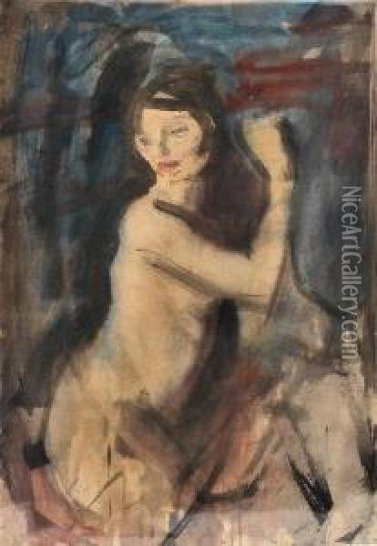Nude Study Oil Painting - Ambrose McEvoy