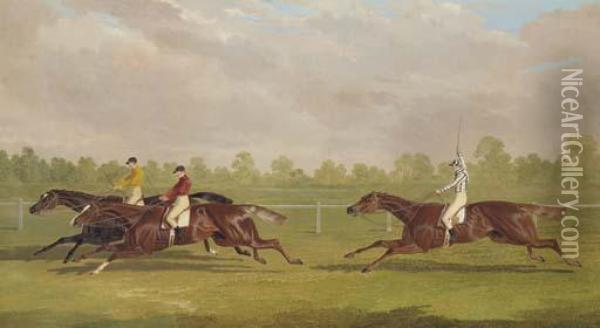 The Doncaster Gold Cup Oil Painting - John Frederick Herring Snr
