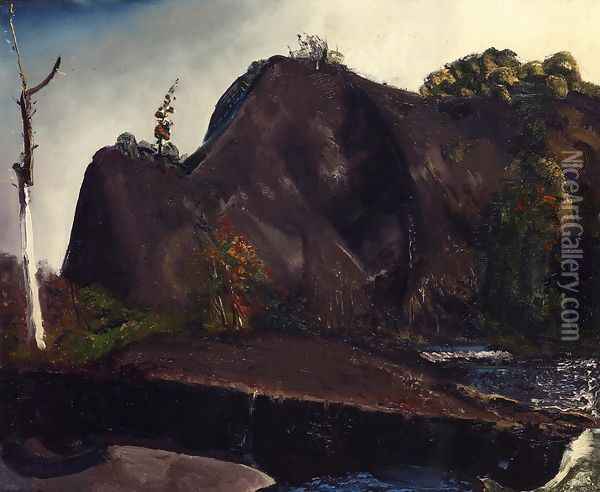 Old Canal Eddyville Oil Painting - George Wesley Bellows
