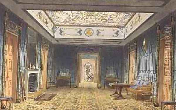 The Double Lobby or Gallery South above the Corridor from Views of the Royal Pavilion Oil Painting - John Nash