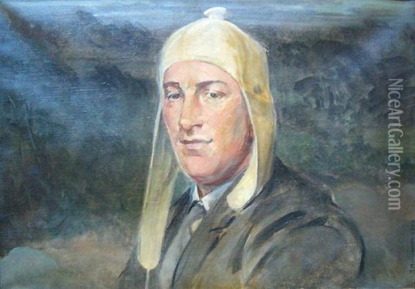 Portret Syna Rafala Oil Painting - Jacek Malczewski
