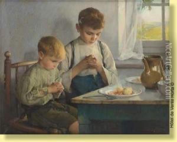 Benedicite Oil Painting - Firmin Baes