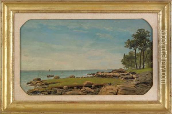 Coastal Scene Oil Painting - George Thompson Hobbs