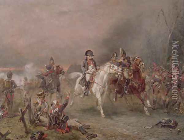 Napoleons Retreat Oil Painting - Robert Alexander Hillingford