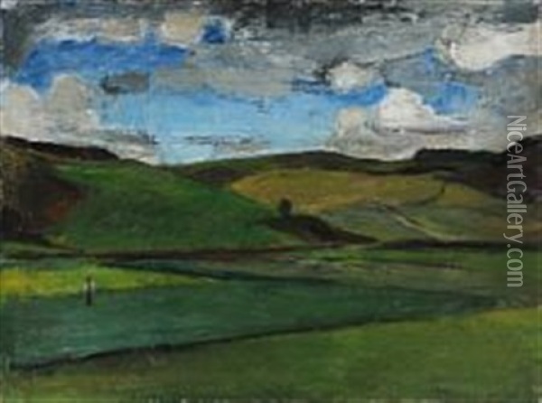 Landscape Oil Painting - Alfred Simonsen