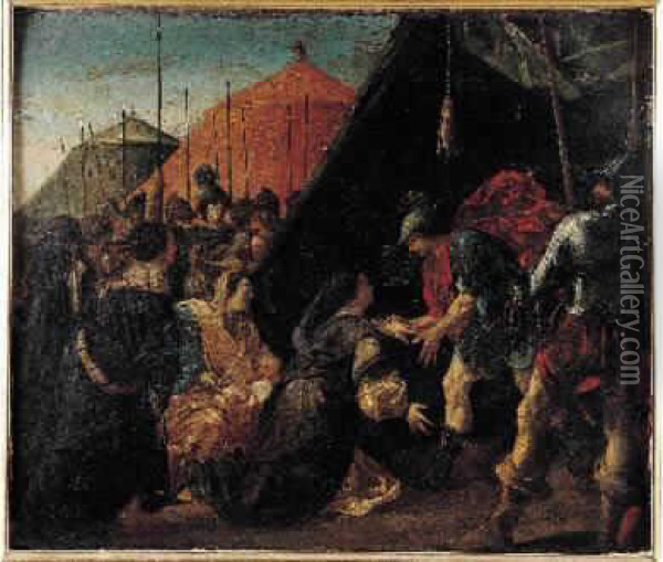 Alexandre Et La Famille De Darius Oil Painting - Jacques De Lestin