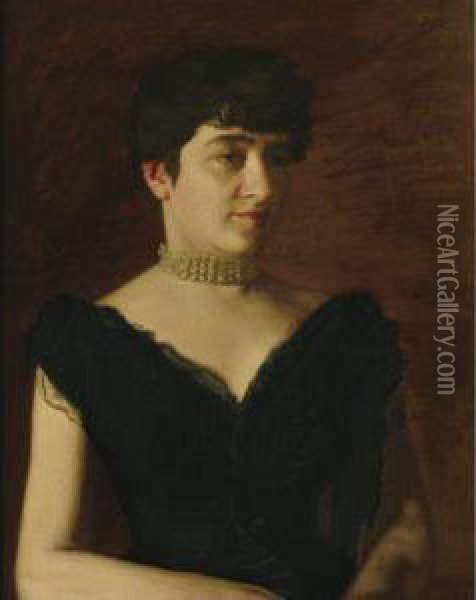 Mrs. William H. Green Oil Painting - Thomas Cowperthwait Eakins