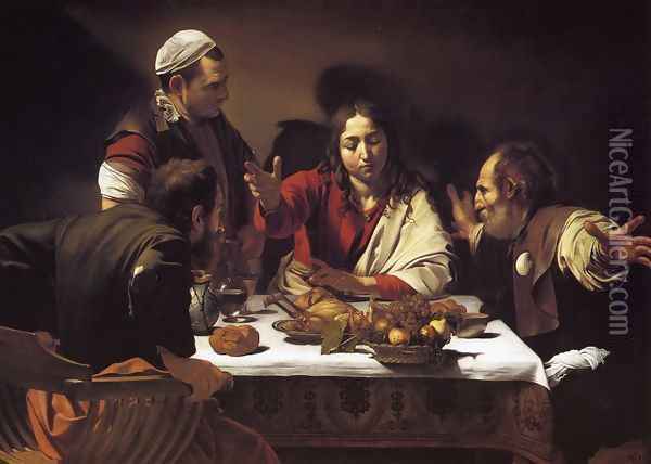 Supper at Emmaus Oil Painting - Caravaggio