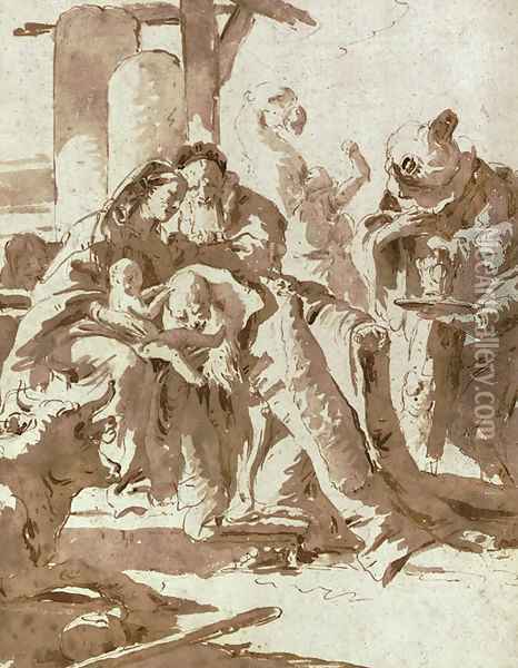 The Adoration of the Magi Oil Painting - Giovanni Battista Tiepolo