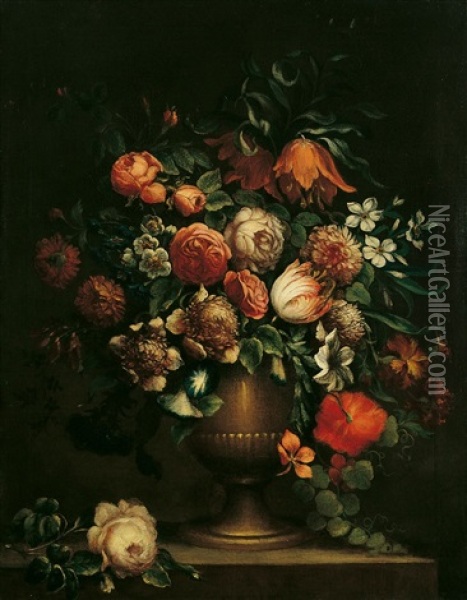 Blumenstillleben Oil Painting - Jan-Baptiste Bosschaert