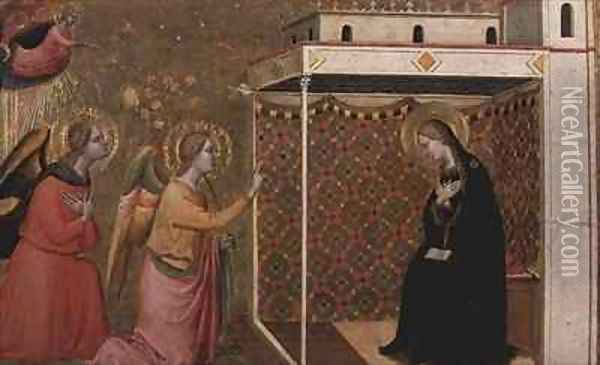 The Annunciation Oil Painting - Bernardo Daddi