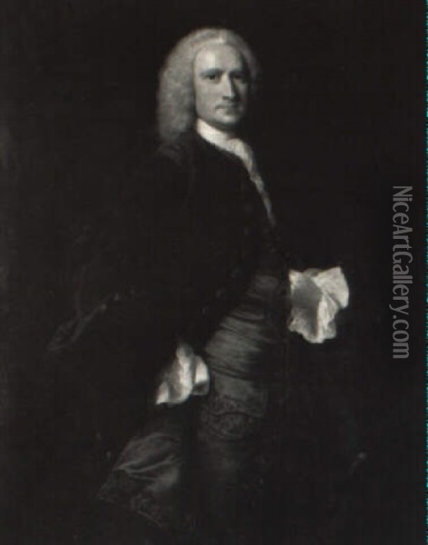 Portrait Of Phillip Chetwynd Oil Painting - Thomas Hudson