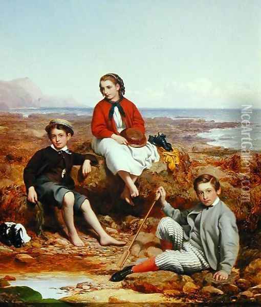 Florence Arthur and Charles Moore 1868 Oil Painting - William Crosby
