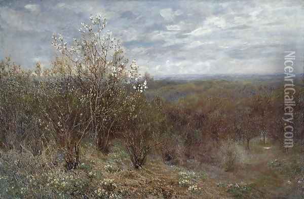 Spring in the Valley Oil Painting - John Clayton Adams