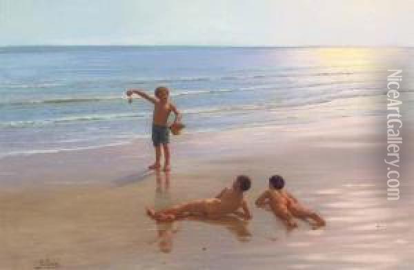 Summer Fun Oil Painting - Pasquale Celommi