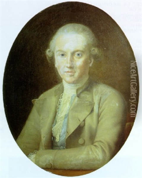 Portrait De Friedrich Kagenegg Oil Painting - Anton Graff