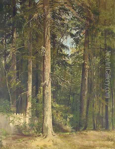 At the edge of the forest Oil Painting - Ivan Shishkin