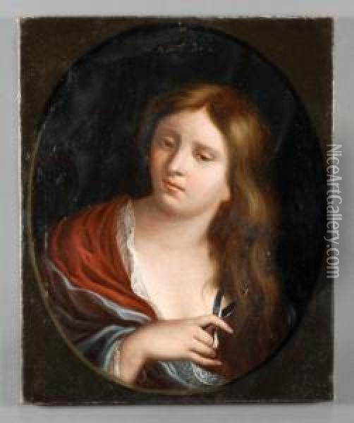 Santa Maria Maddalena Oil Painting - Benedetto Gennari