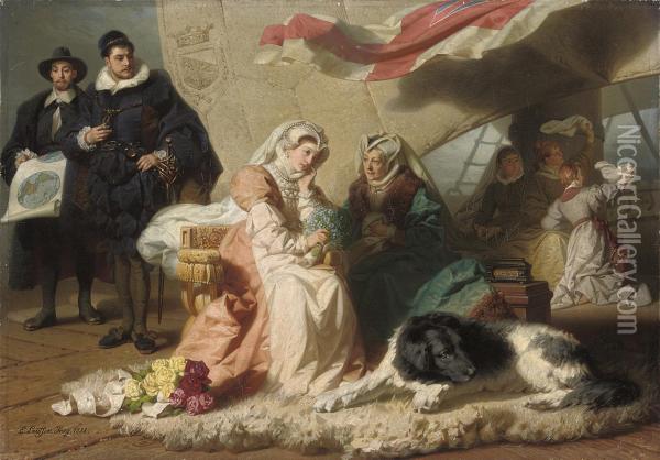 The Princess Bride Oil Painting - Emil Johann Lauffer