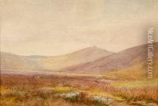 Dartmoor Scene Oil Painting - Frederick John Widgery