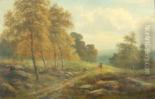 The Woodland Path Oil Painting - Albert E. Gyngell